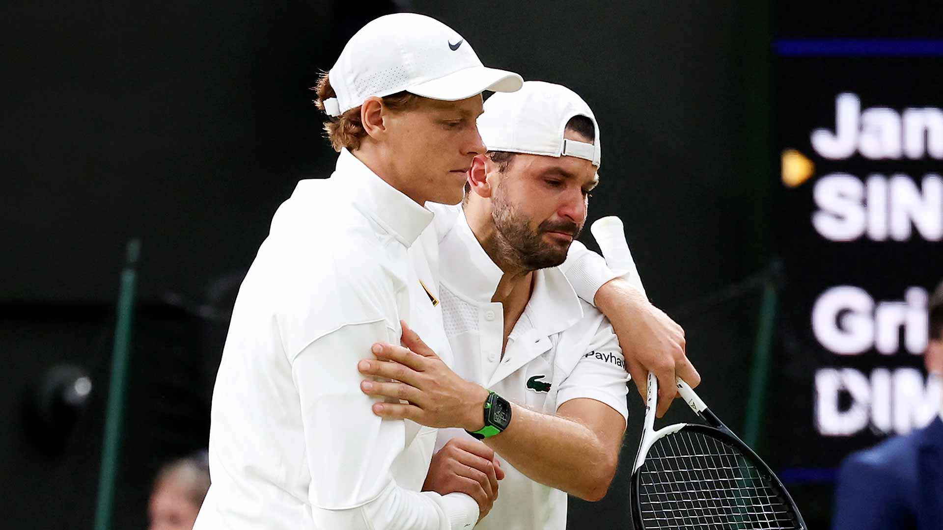 九游游戏-🎾温网男单：迪米特洛夫因伤退赛泪洒赛场，目送辛纳挺进八强